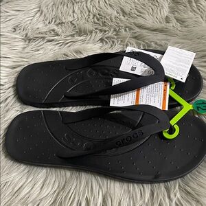 CROCS Classic Black Flip Flops